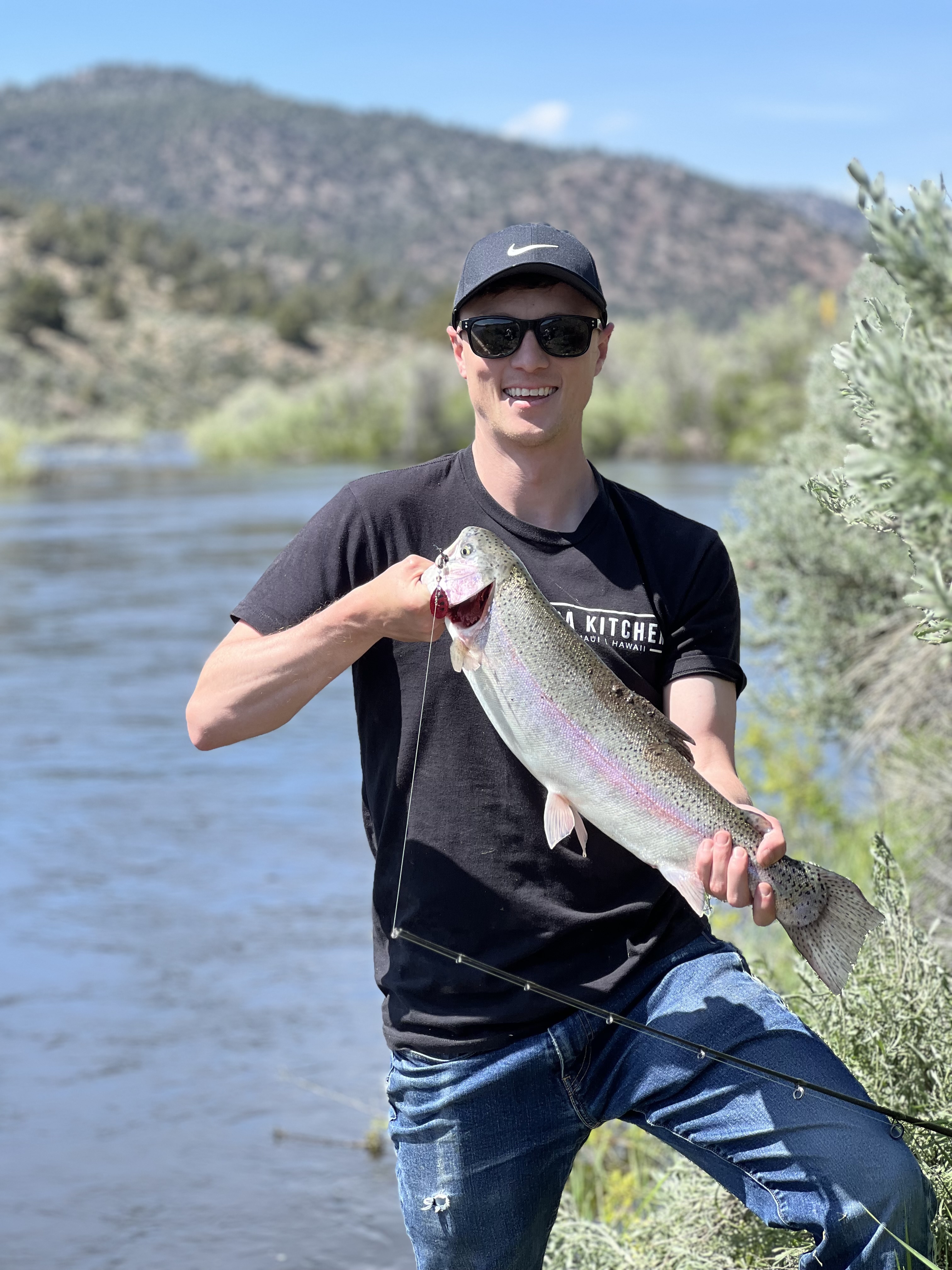 Rainbow trout catch